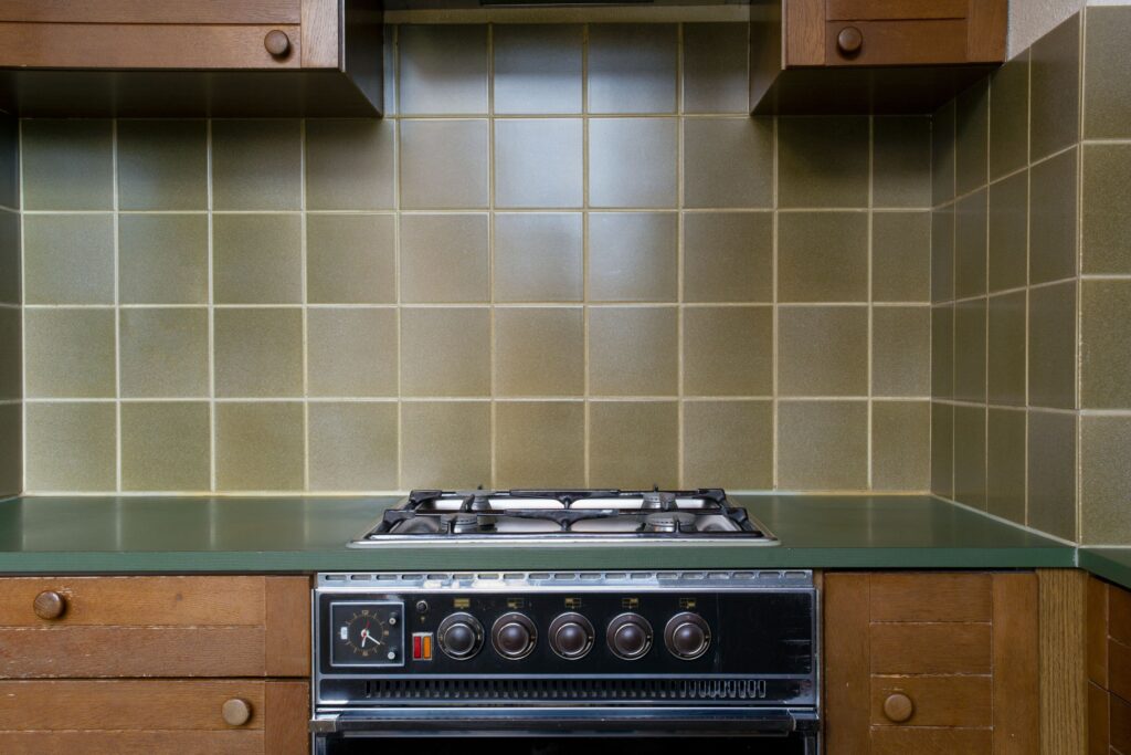 Original avocado kitchen tiles